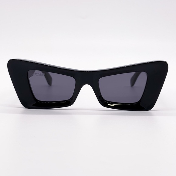 NEW OFF-WHITE ACCRA 007 BLACK SUNGLASSES CAT EYE WOMEN OERI027 1007 OFF-WHITE - Picture 4 of 10